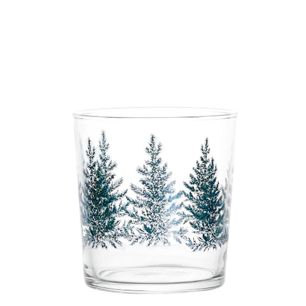 Set van 6 waterglazen met decor 'Bosco Verde' ('Groen Bos') - SIMPLE DAY