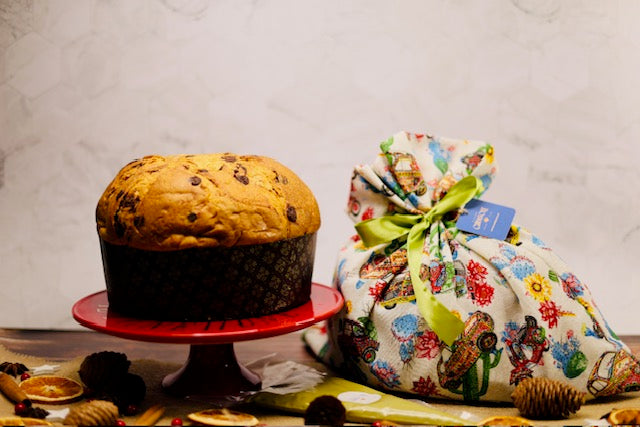 Panettone al Pistacchio - Panettone met Pistache (+pistachecrème in spuitzak)