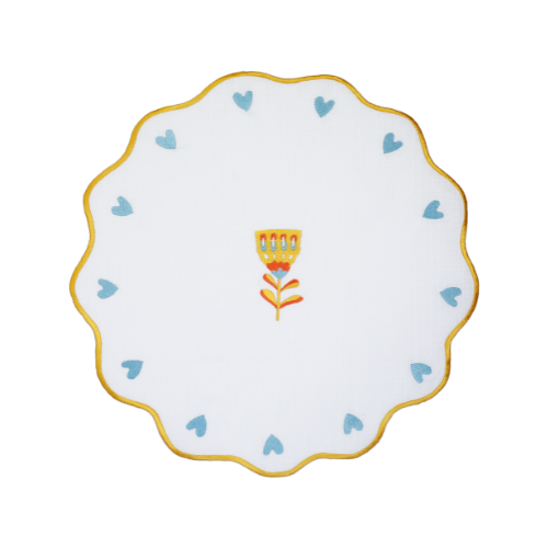 Ronde Geborduurde Placemat - Baci Milano - Mamma Mia